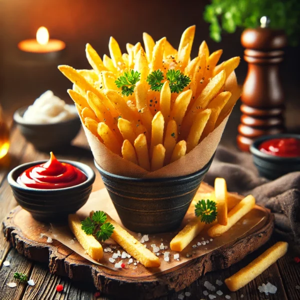 Frites bacon
